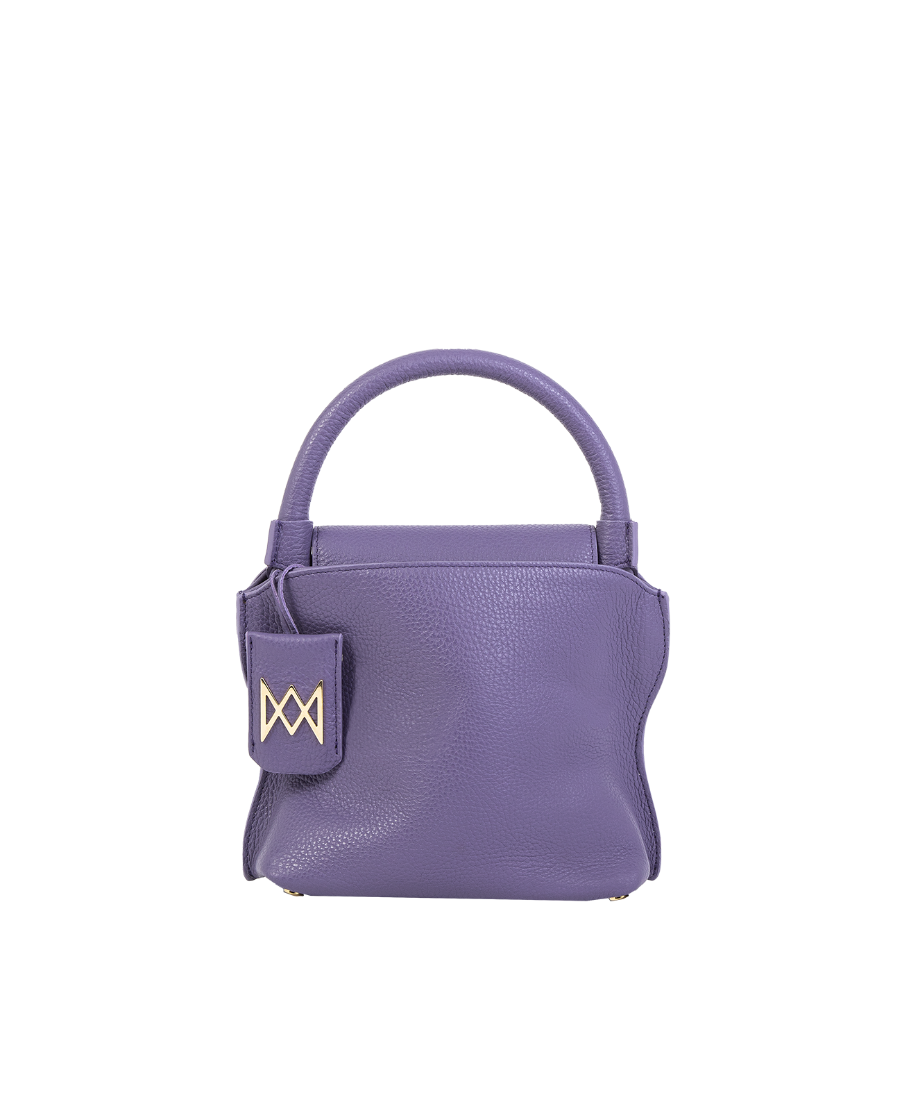 Cross-body bag in Italian full-grain leather, semi-aniline calf Italian leather with detachable shoulder strap.Three compartments, zip pocket in the back compartment. Magnetic flap closure with logo. Color: Purple. Size:Medium