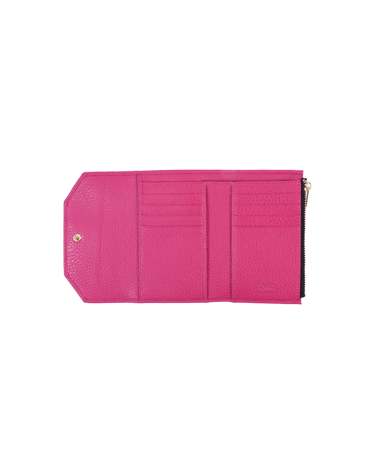 Wallet in Italian full-grain leather. Designed to carry your personal items. Available in a variety of styles and designs. Color: Orchidea. Size: Mini