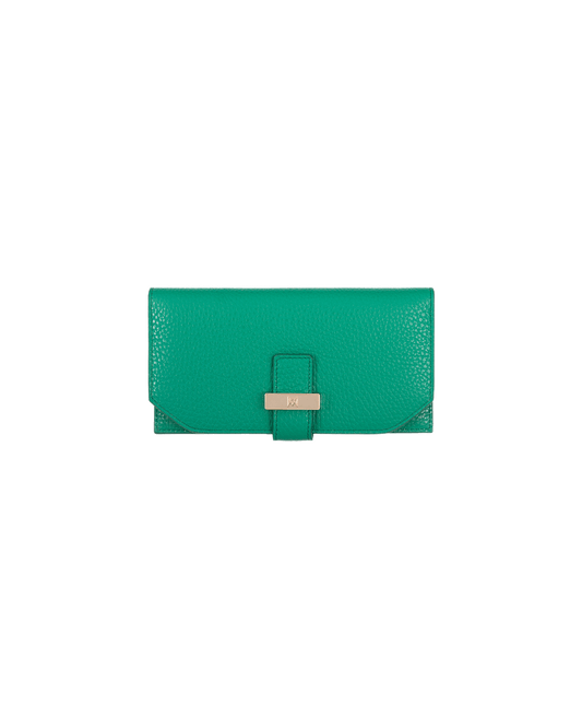 Wallet in Italian full-grain leather. Designed to carry your personal items. Available in a variety of styles and designs. Color: Elf. Size: Medium