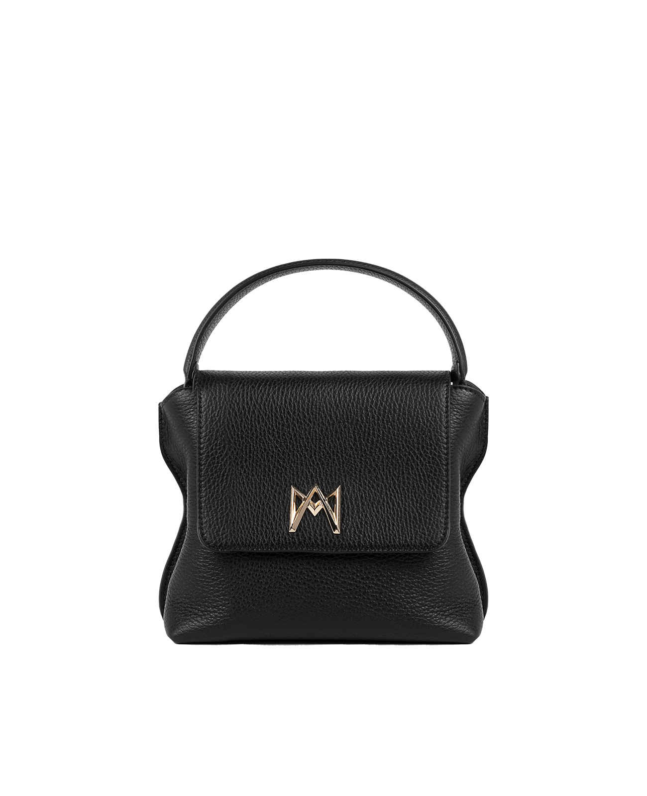 Cross-body bag in Italian full-grain leather, semi-aniline calf Italian leather with detachable shoulder strap.Three compartments, zip pocket in the back compartment. Magnetic flap closure with logo. Color: Black. Size:Medium