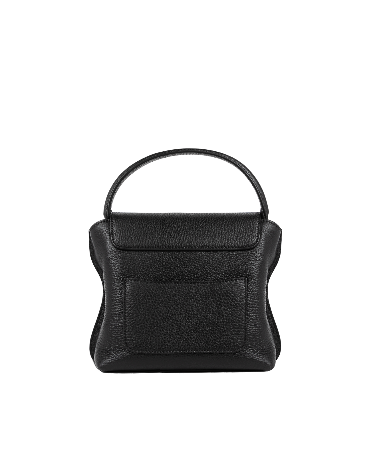 Cross-body bag in Italian full-grain leather, semi-aniline calf Italian leather with detachable shoulder strap.Three compartments, zip pocket in the back compartment. Magnetic flap closure with logo. Color: Black. Size:Medium