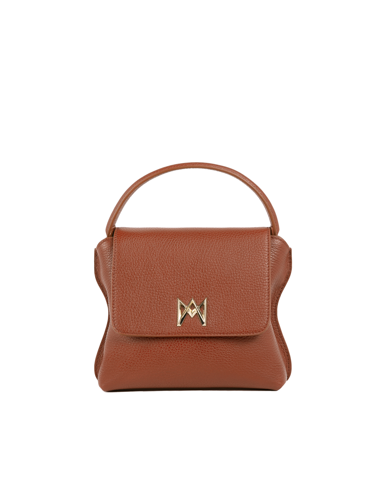 Cross-body bag in Italian full-grain leather, semi-aniline calf Italian leather with detachable shoulder strap.Three compartments, zip pocket in the back compartment. Magnetic flap closure with logo. Color: Brown. Size:Medium