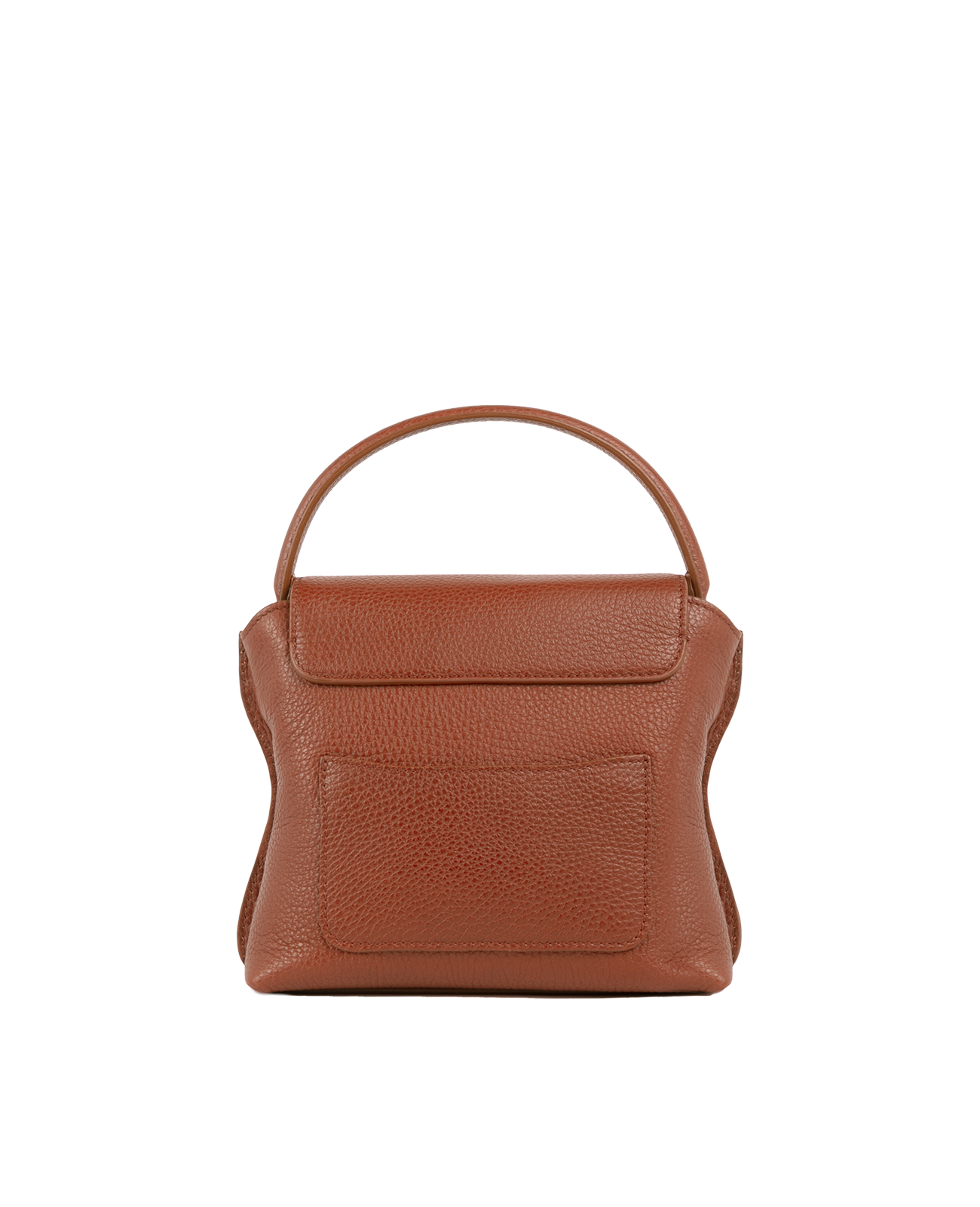 Cross-body bag in Italian full-grain leather, semi-aniline calf Italian leather with detachable shoulder strap.Three compartments, zip pocket in the back compartment. Magnetic flap closure with logo. Color: Brown. Size:Medium