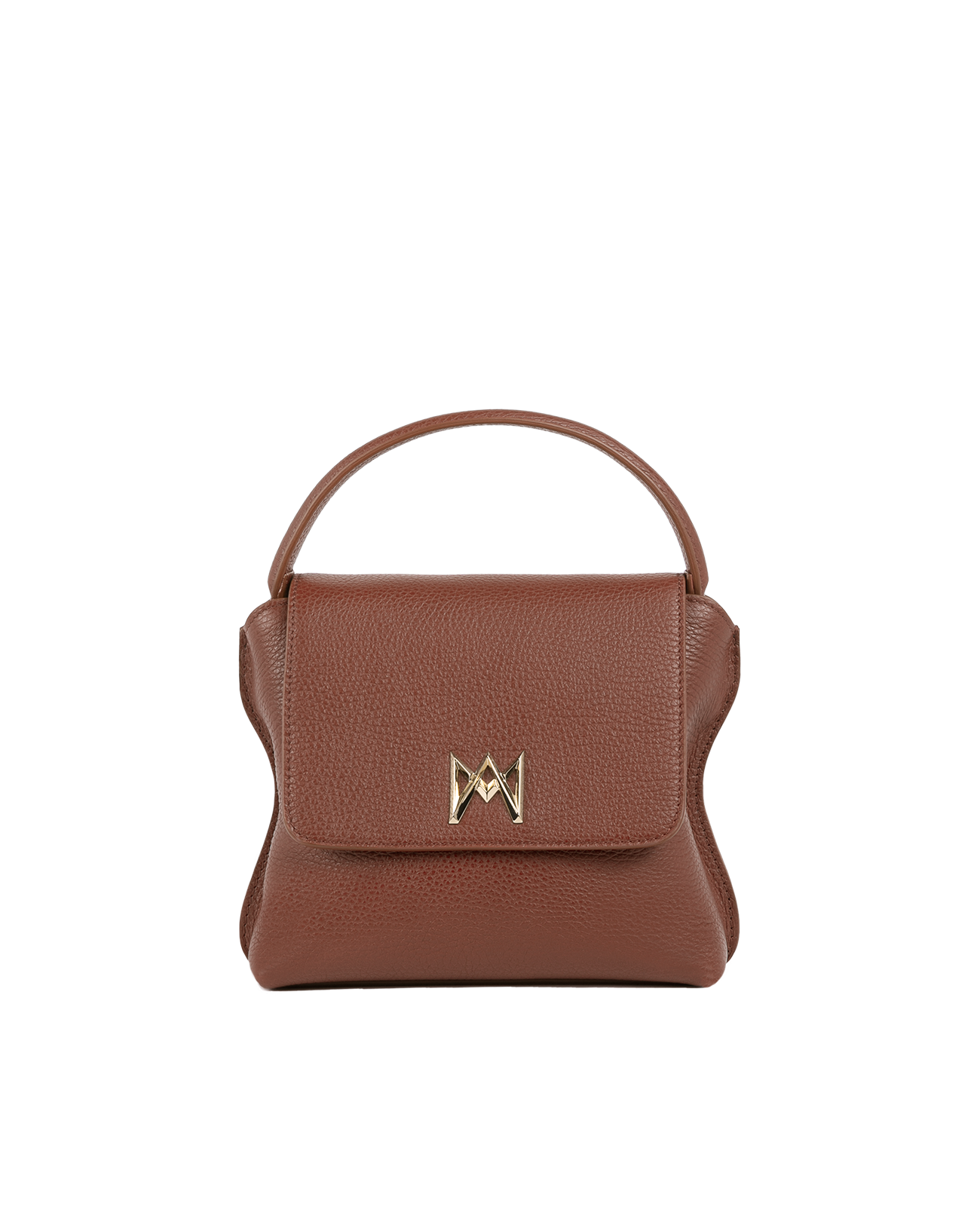 Cross-body bag in Italian full-grain leather, semi-aniline calf Italian leather with detachable shoulder strap.Three compartments, zip pocket in the back compartment. Magnetic flap closure with logo. Color: Dark Brown. Size: Medium.