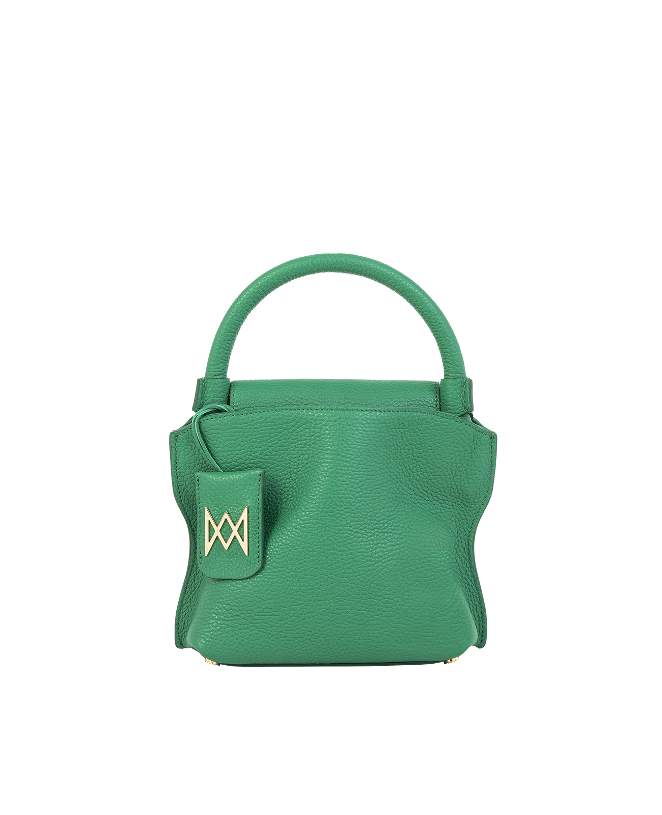 Cross-body bag in Italian full-grain leather, semi-aniline calf Italian leather with detachable shoulder strap.Three compartments, zip pocket in the back compartment. Magnetic flap closure with logo. Color: Green. Size:Medium