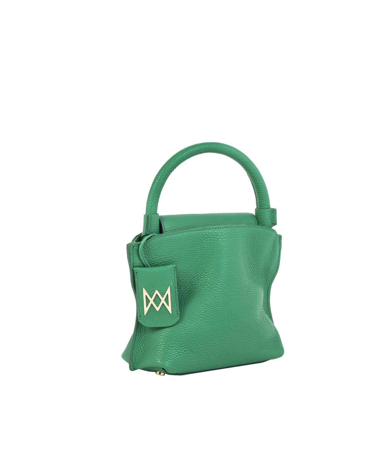 Cross-body bag in Italian full-grain leather, semi-aniline calf Italian leather with detachable shoulder strap.Three compartments, zip pocket in the back compartment. Magnetic flap closure with logo. Color: Green. Size:Medium
